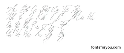Czcionka Seoul Script