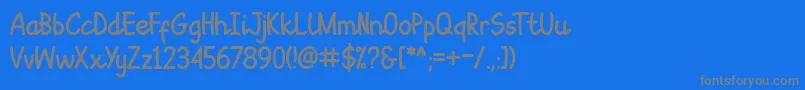 Sepet Font – Gray Fonts on Blue Background