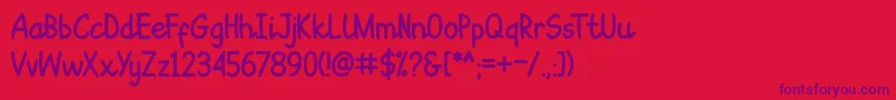 Шрифт Sepet – фиолетовые шрифты на красном фоне
