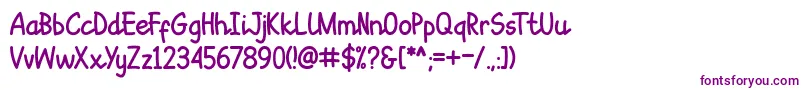 Шрифт Sepet – фиолетовые шрифты на белом фоне