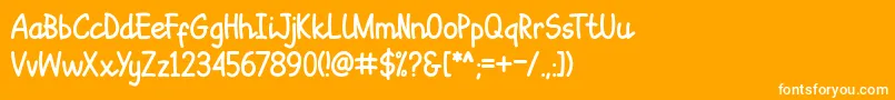 フォントSepet – オレンジの背景に白い文字
