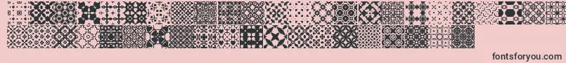 SlTiler1 Font – Black Fonts on Pink Background