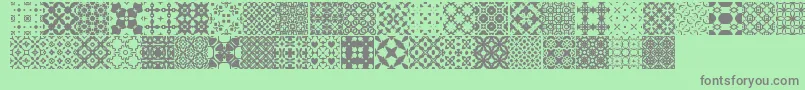 SlTiler1 Font – Gray Fonts on Green Background