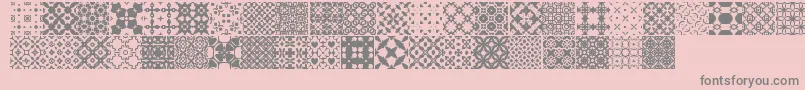 SlTiler1 Font – Gray Fonts on Pink Background