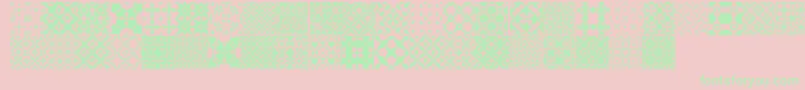 SlTiler1 Font – Green Fonts on Pink Background