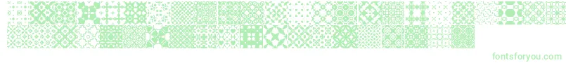 SlTiler1 Font – Green Fonts on White Background