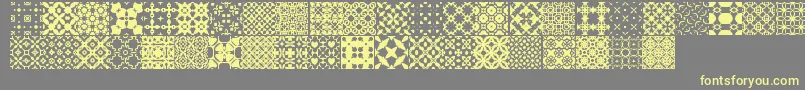 SlTiler1 Font – Yellow Fonts on Gray Background