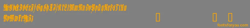 SEPUD    Font – Orange Fonts on Gray Background
