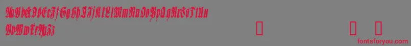 SEPUD    Font – Red Fonts on Gray Background