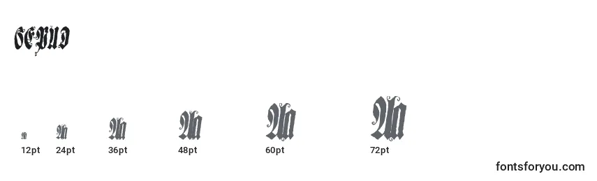 SEPUD    (140011) Font Sizes