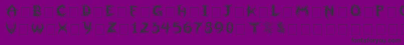 Sepulcra Font – Black Fonts on Purple Background