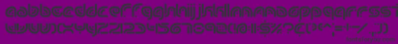 sequence Font – Black Fonts on Purple Background