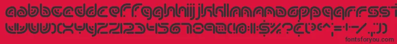 sequence Font – Black Fonts on Red Background