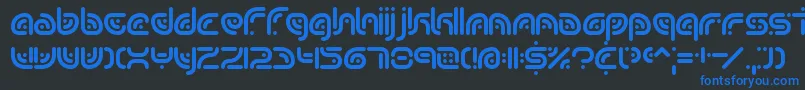 sequence Font – Blue Fonts on Black Background