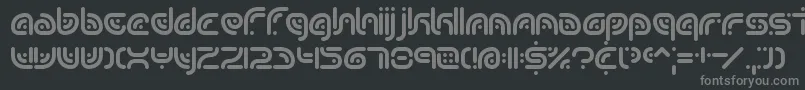 フォントsequence – 黒い背景に灰色の文字