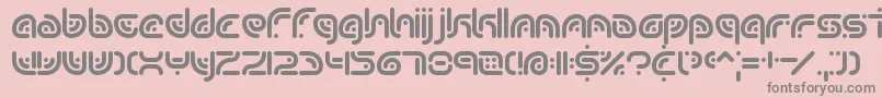 sequence Font – Gray Fonts on Pink Background