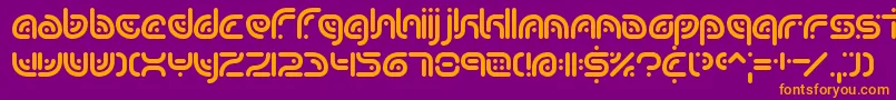 Шрифт sequence – оранжевые шрифты на фиолетовом фоне