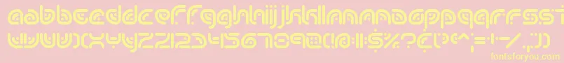 sequence Font – Yellow Fonts on Pink Background