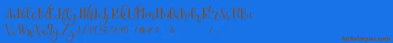 More about Serangkai DEMO Font Serangkai DEMO Font – Brown Fonts on Blue Background