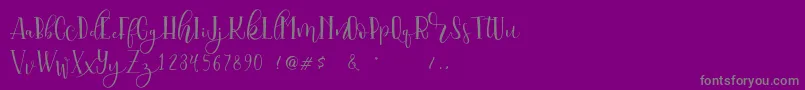 Serangkai DEMO Font – Gray Fonts on Purple Background
