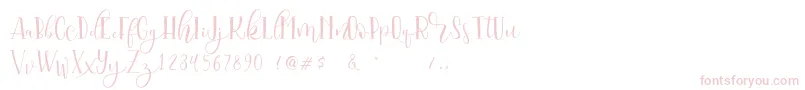 Serangkai DEMO Font – Pink Fonts on White Background