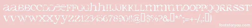 SERAPHIM Font – White Fonts on Pink Background