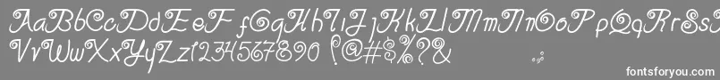 Serasa Regular Font – White Fonts on Gray Background