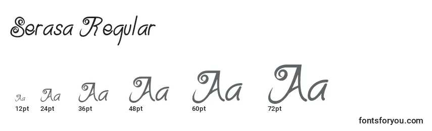 Serasa Regular Font Sizes