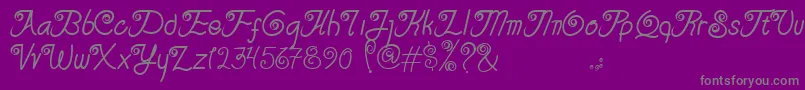 Serasa Regular-Schriftart – Graue Schriften auf violettem Hintergrund