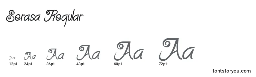 Serasa Regular (140019) Font Sizes