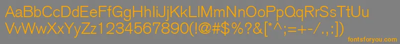 BasiccommercialLtLight Font – Orange Fonts on Gray Background