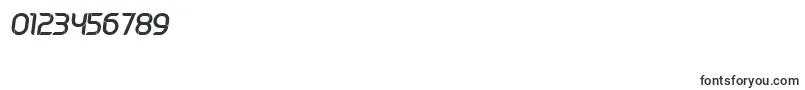 フォントSerbia Italic – 数字と数値のためのフォント