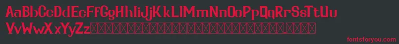 Serdane Font – Red Fonts on Black Background