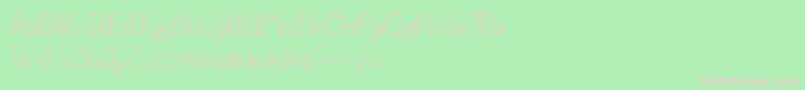 Serelo manisse Font – Pink Fonts on Green Background