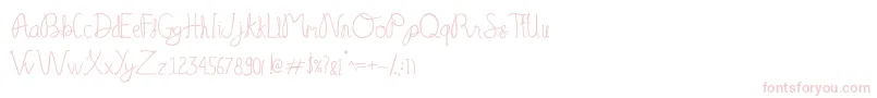 Serelo manisse Font – Pink Fonts on White Background