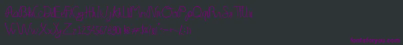 Serelo manisse Font – Purple Fonts on Black Background