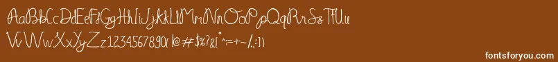 Serelo manisse Font – White Fonts on Brown Background