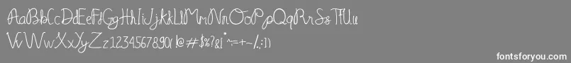 Serelo manisse Font – White Fonts on Gray Background