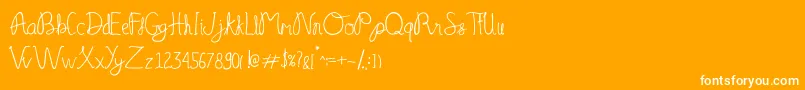 Serelo manisse Font – White Fonts on Orange Background