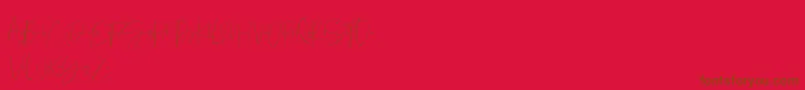Подробнее о шрифте Serenade Demo Шрифт Serenade Demo – коричневые шрифты на красном фоне