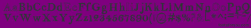 serendipity Font – Black Fonts on Purple Background