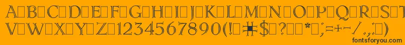 Lidiapla Font – Black Fonts on Orange Background