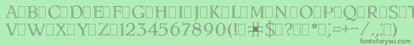 Lidiapla Font – Gray Fonts on Green Background