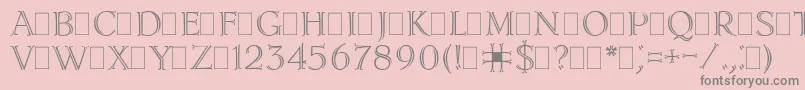 Lidiapla Font – Gray Fonts on Pink Background