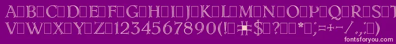 Lidiapla Font – Pink Fonts on Purple Background