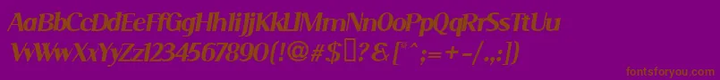 SERIMI   Font – Brown Fonts on Purple Background