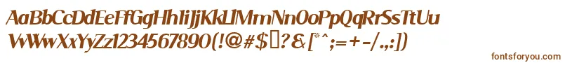SERIMI  -fontti – ruskeat fontit valkoisella taustalla
