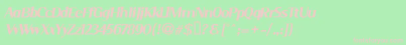 SERIMI   Font – Pink Fonts on Green Background