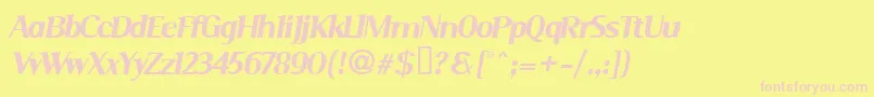 SERIMI   Font – Pink Fonts on Yellow Background