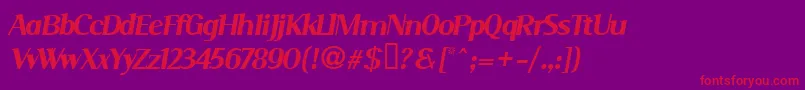 SERIMI   Font – Red Fonts on Purple Background